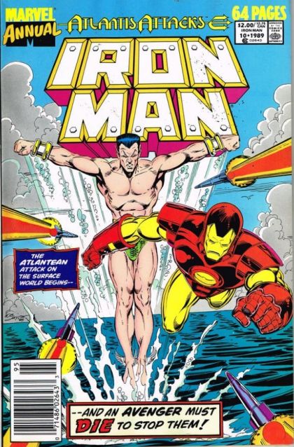Iron Man Annual Atlantis Attacks - Chapter Two: Two If By Sea / Cap You Top This / There Are No Wire Hangers Underwater / Portfolio / Saga of the Serpent Crown 10B