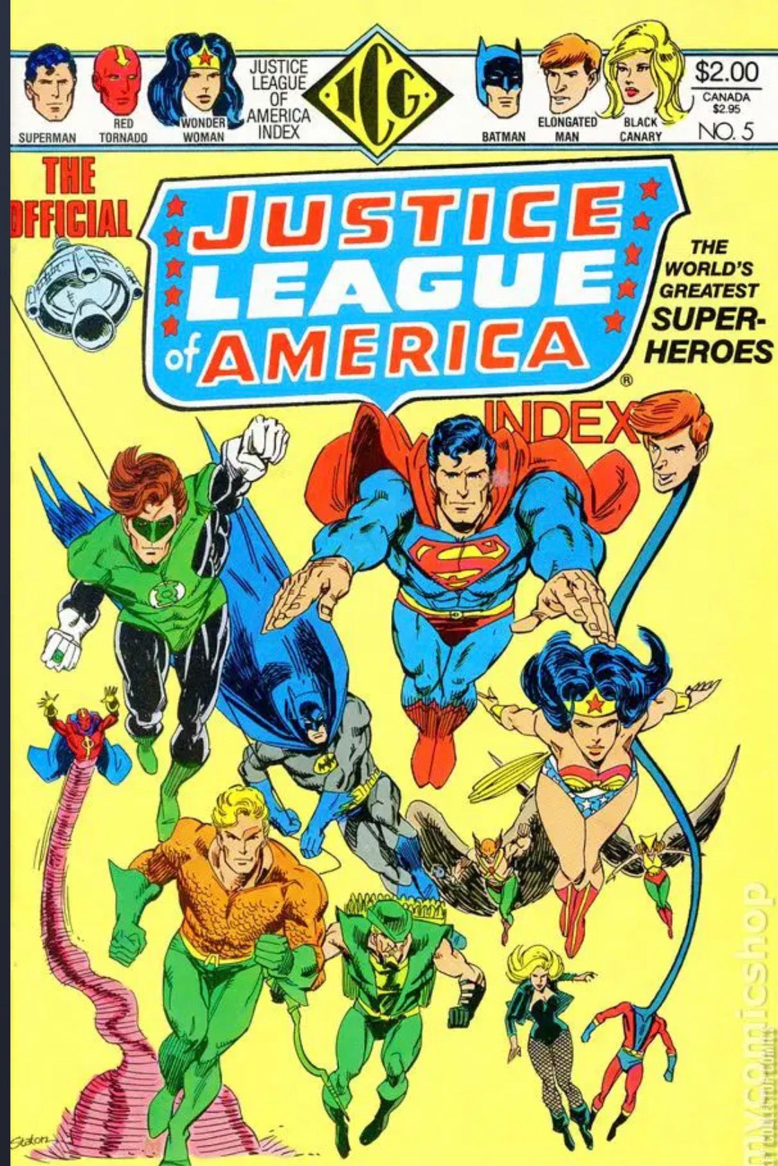 Justice League America Index #5