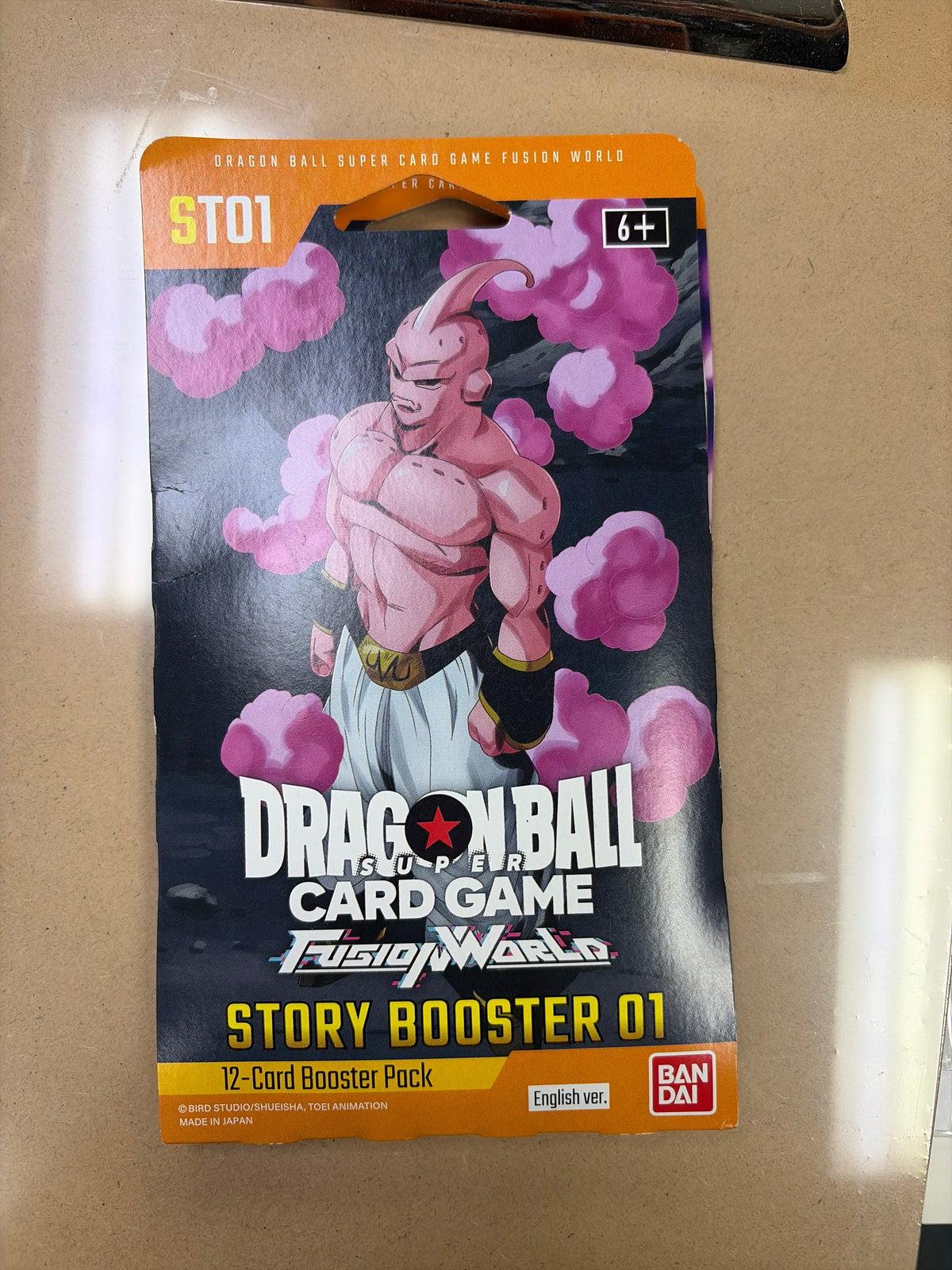 Dragon Ball Z Super Card Game Fusion World ST01 sleeved booster pack