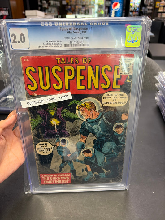 Tales of Suspense #1 CGC 2.0
