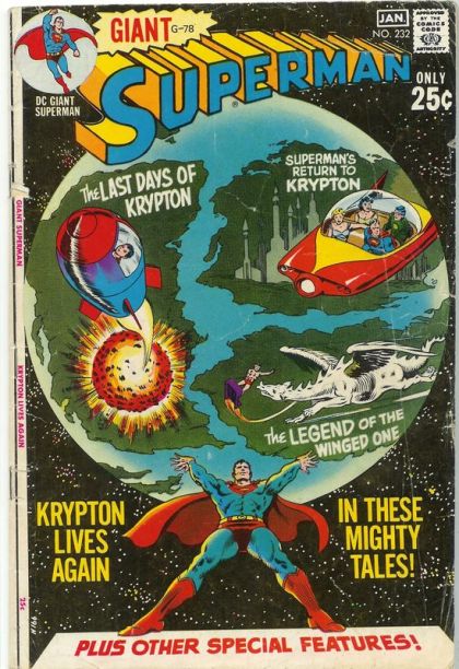 Superman, Vol. 1 Superman's Return To Krypton!, Father's Day On Planet Krypton,  The Fugitive From The Phantom Zone!, The Wizard City 232