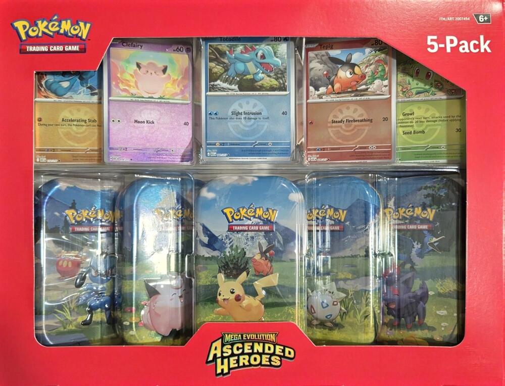 Pokemon Costco 5 Pack Tin - Ascended Heroes