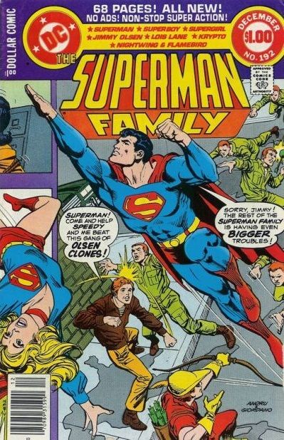 The Superman Family This Town For Plunder!; What Goes Up...Can't Come Down; Requiem in the Rain; Whatever Happened to the Guardian?; My Father...Superman; The Hand of Death; The Ordeal of Ak-Var 192