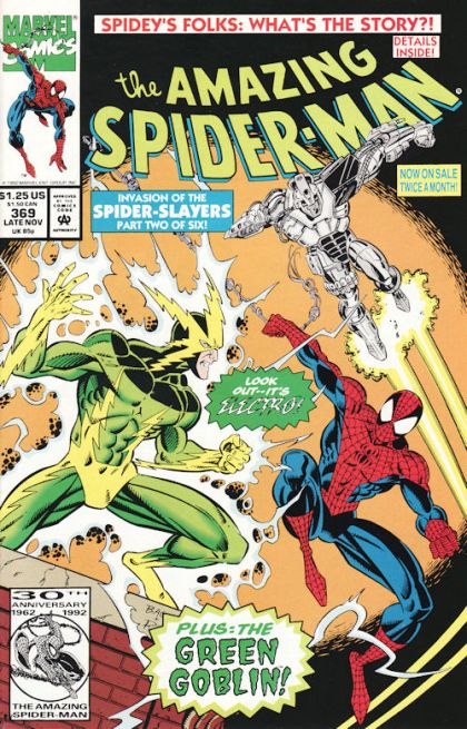 The Amazing Spider-Man, Vol. 1 Invasion of the Spider-Slayers, 2/6: Electric Doom / More Bad News 369A
