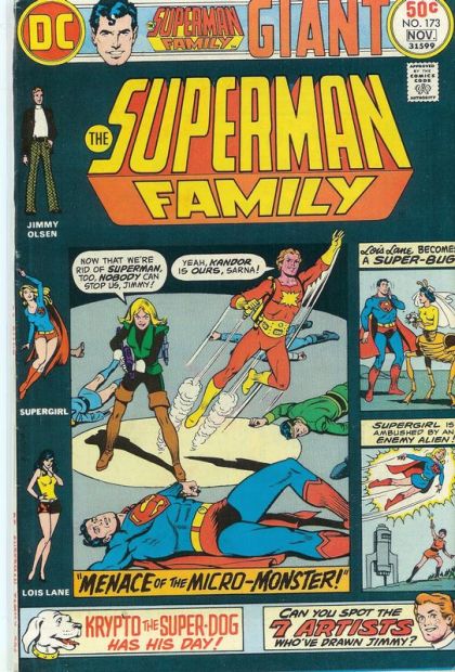 The Superman Family The Menace Of The Micro-Monster 173