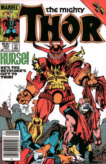 Thor, Vol. 1 Secret Wars II - This Kursed Earth...! 363B