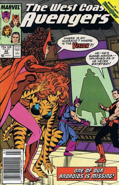 The West Coast Avengers, Vol. 2 Vision Quest, One of Our Androids is Missing! 42B