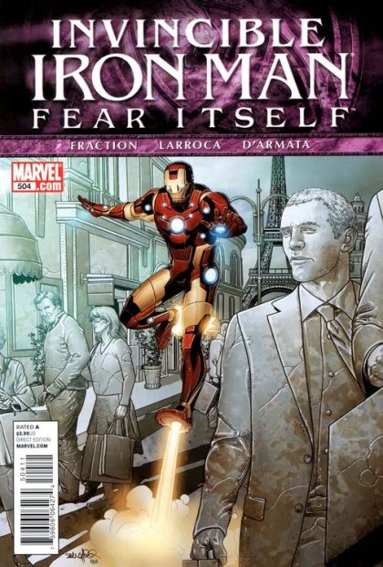 Invincible Iron Man, Vol. 1 Fear Itself - Fear Itself, Part 1: City of Light, City of Stone 504A