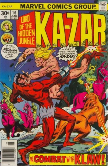 Ka-Zar, Vol. 2 The Conquest of Klaw! 16A