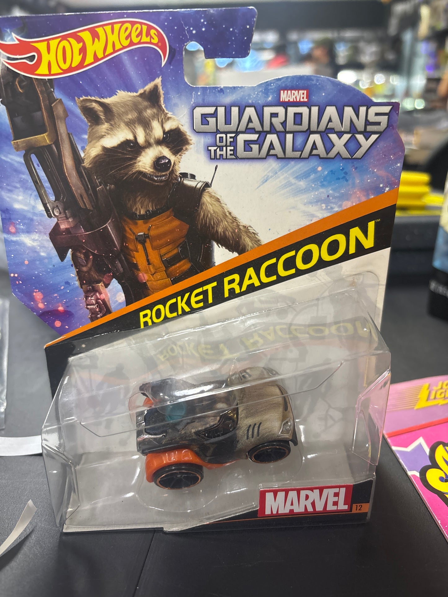 2015 MARVEL Comics Hot Wheels Guardians Galaxy #12 ROCKET RACCOON