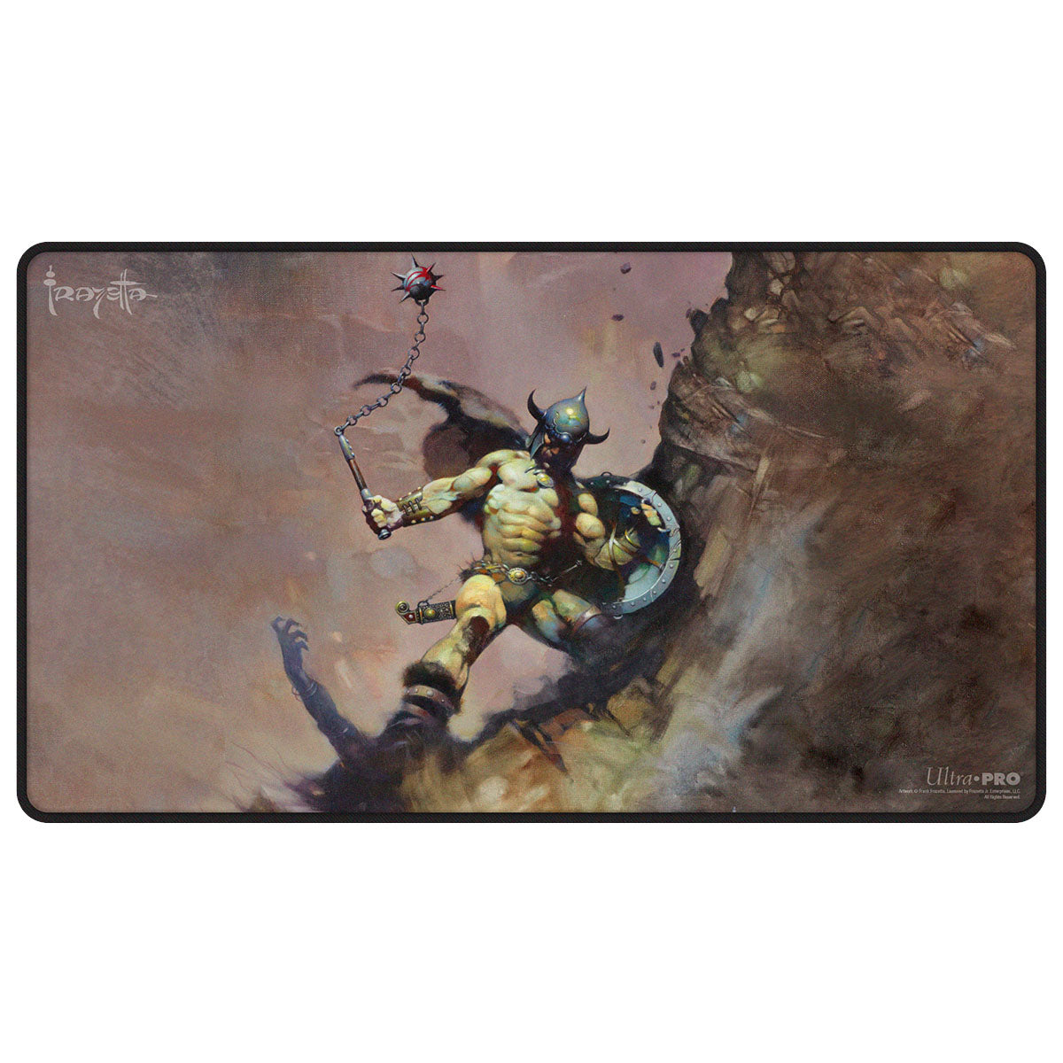 Frank Frazetta Fantasy Black Stitched Playmat