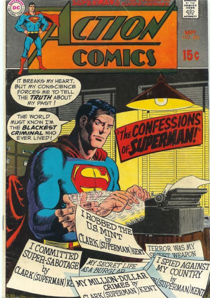 Action Comics, Vol. 1 The Confessions Of Superman! / Half A Legionnaire? 380