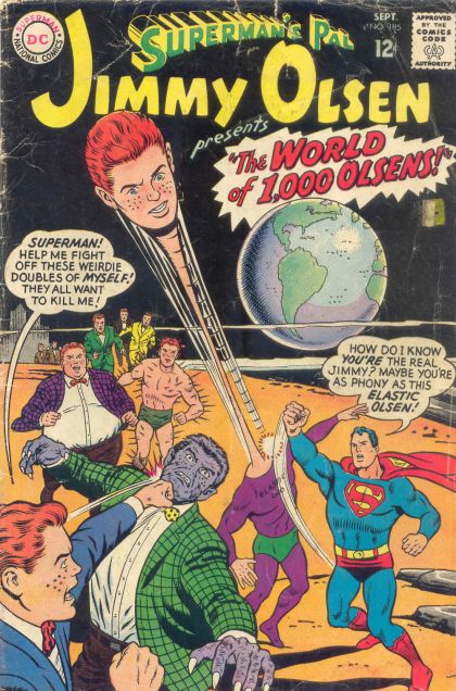 Superman's Pal Jimmy Olsen Thw World Of 1000 Olsen's ! 105