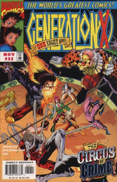 Generation X, Vol. 1 A Day at the Circus 32A