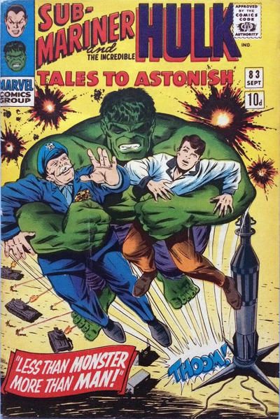 Tales to Astonish, Vol. 1 The Sub-Mariner Strikes! / Less Than Monster, More than Man! 83B
