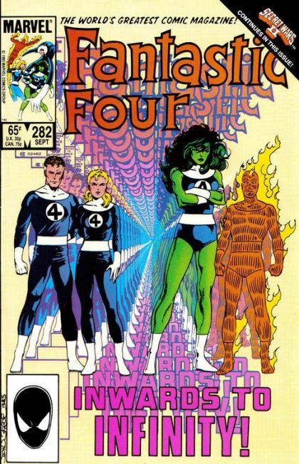 Fantastic Four, Vol. 1 Secret Wars II - Inwards to Infinity! 282A