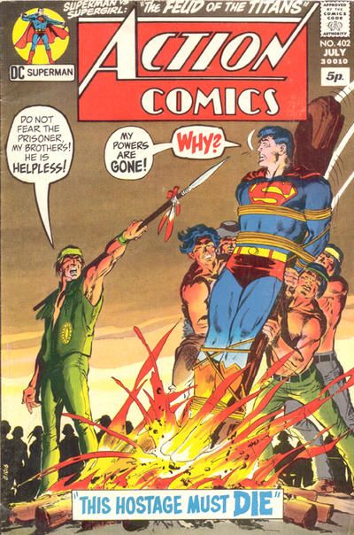 Action Comics, Vol. 1 This Hostage Must Die!; Superman Vs. Supergirl: The Feud of the Titans! 402B