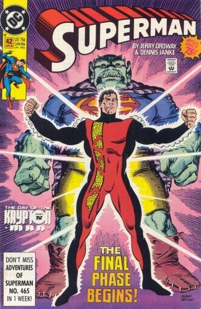 Superman, Vol. 2 The Day of the Krypton Man, Superman 42A