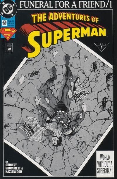 The Adventures of Superman, Vol. 1 Funeral For a Friend - Death of a Legend 498A