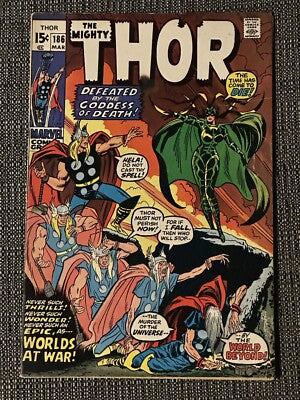The Mighty Thor: Defeated by the Goddess of Death #186
